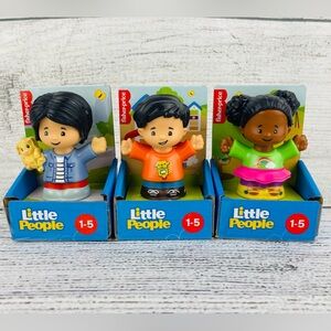 Fisher Price Little People Toy Figures 2 Girls & 1 Boy - NEW Set of 3
